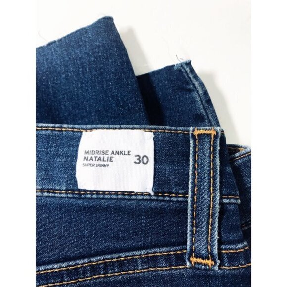 Hudson Jeans Womens Mid Rise Medium Wash Ankle Super Skinny Jeans Sz 30 New - Picture 7 of 11